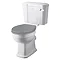 Bayswater Fitzroy Traditional Comfort Height Close Coupled Toilet with Ceramic Lever Flush Large Ima