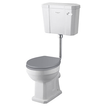 Bayswater Fitzroy Comfort Height Traditional Low Level Toilet with Ceramic Lever Flush  Profile Larg