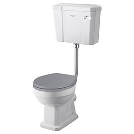Bayswater Fitzroy Traditional Low Level Toilet with Ceramic Lever Flush Medium Image