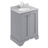 Bayswater Fitzroy Traditional Plummett Grey Marble Top Vanity Unit + Toilet Package  Feature Large I