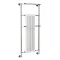 Bayswater Franklyn Wall Hung Heated Towel Rail Radiator 1362 x 575mm Large Image