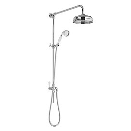 Bayswater Grand Rigid Riser Kit with White Ceramic Handset Large Image