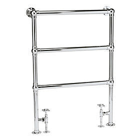 Bayswater Juliet Floor Mounted Heated Towel Rail 966 x 673mm Large Image