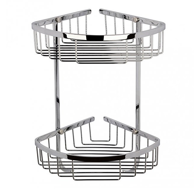 Bayswater Large Wirework 2 Tier Corner Basket