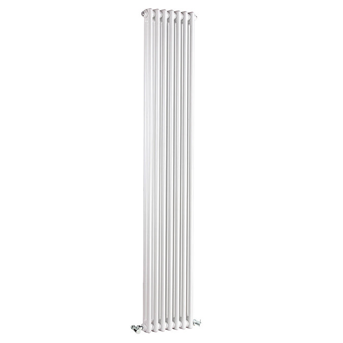 Bayswater Nelson White Double Column Radiator 1800 x 335mm Large Image