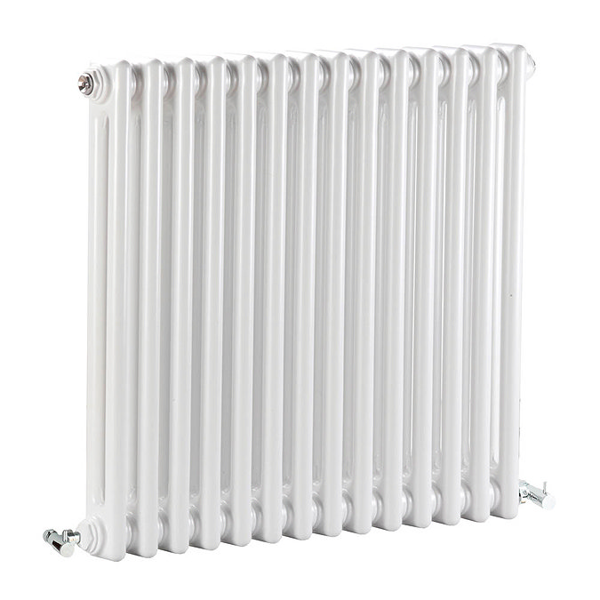 Bayswater Nelson White Double Column Radiator 600 x 650mm Large Image