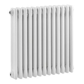 Bayswater Nelson White Triple Column Radiator 600 x 606mm Large Image