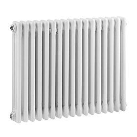 Bayswater Nelson White Triple Column Radiator 600 x 786mm Large Image