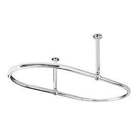 Bayswater Oval Traditional Shower Curtain Rail Large Image