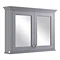 Bayswater Plummett Grey 1050mm Mirror Wall Cabinet Large Image