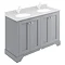 Bayswater Plummett Grey 1200mm 4 Door Basin Cabinet Only Large Image