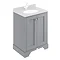 Bayswater Plummett Grey 600mm 2 Door Basin Cabinet Only Large Image