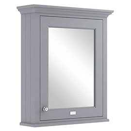 Bayswater Plummett Grey 600mm Mirror Wall Cabinet Medium Image