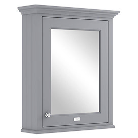 Bayswater Plummett Grey 600mm Mirror Wall Cabinet Large Image