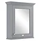 Bayswater Plummett Grey 600mm Mirror Wall Cabinet Large Image