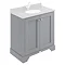 Bayswater Plummett Grey 800mm 2 Door Basin Cabinet Only Large Image