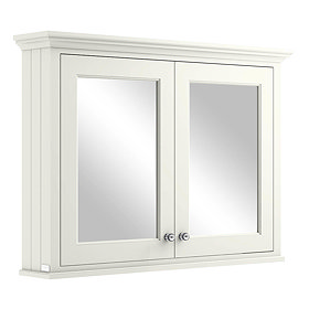 Bayswater Pointing White 1050mm Mirror Wall Cabinet Large Image