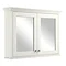 Bayswater Pointing White 1050mm Mirror Wall Cabinet Large Image