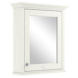 Bayswater Pointing White 600mm Mirror Wall Cabinet Medium Image