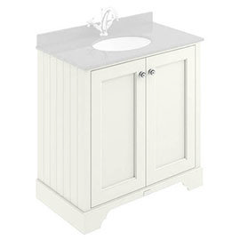 Bayswater Pointing White 800mm 2 Door Basin Cabinet Only Medium Image