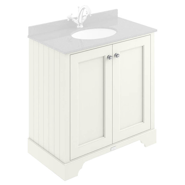 Bayswater Pointing White 800mm 2 Door Basin Cabinet Only Large Image