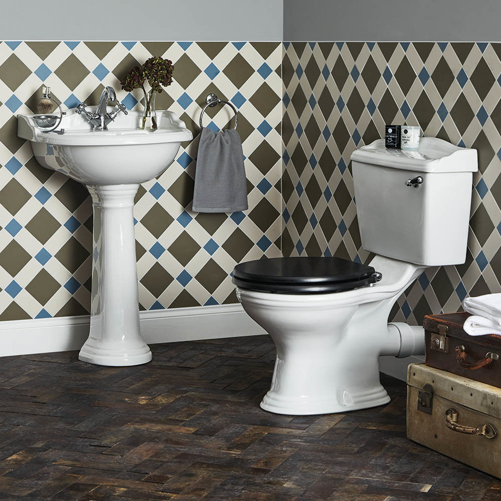Bayswater Porchester Traditional 1TH Basin & Full Pedestal  Feature Large Image