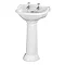 Bayswater Porchester Traditional 2TH Basin & Full Pedestal Large Image