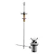 Bayswater Pull-Up Basin Waste with White Indices Profile Large Image
