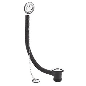 Bayswater Retainer Bath Waste with Overflow, Plug & Link Chain Large Image