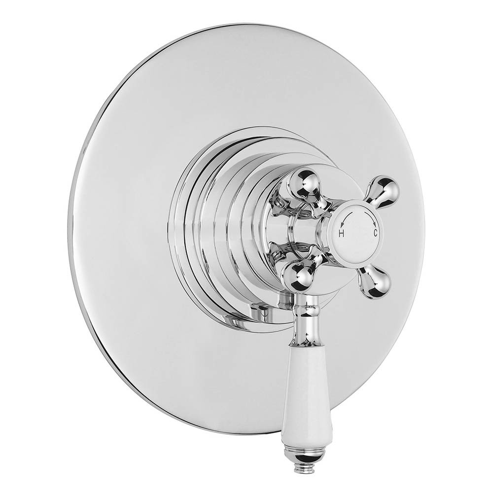 Bayswater Round Dual Thermostatic Concealed Valve Large Image