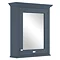 Bayswater Stiffkey Blue 600mm Mirror Wall Cabinet Large Image