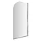 Bayswater Straight Curved Top Bath Screen Large Image