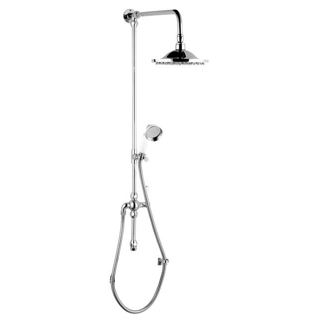 Bayswater Traditional Grand Rigid Riser Shower Kit with Shower Rose Large Image