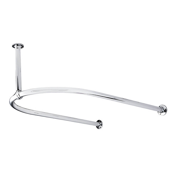 Bayswater UShaped Traditional Shower Curtain Rail