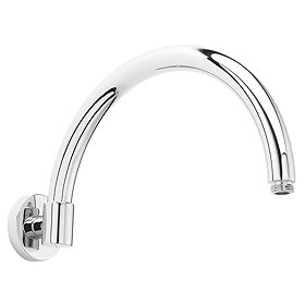 Bayswater Wall Mounted Curved Shower Arm Large Image