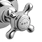 Bayswater White Crosshead Mono Basin Mixer + Pop-Up Waste Profile Large Image
