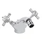 Bayswater White Crosshead Mono Bidet Mixer + Pop-Up Waste Large Image