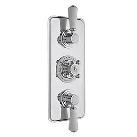 Bayswater White Triple Concealed Thermostatic Shower Valve with Diverter Medium Image