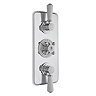 Bayswater White Triple Concealed Thermostatic Shower Valve Large Image