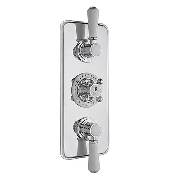 Bayswater White Triple Concealed Thermostatic Shower Valve  Profile Large Image