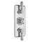 Bayswater White Triple Concealed Thermostatic Shower Valve Large Image