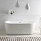 BC Designs Ancora Back To Wall Modern Bath 1640 x 590mm Large Image