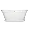 BC Designs Double Ended Roll Top Freestanding Bath 1800 x 800mm Profile Large Image