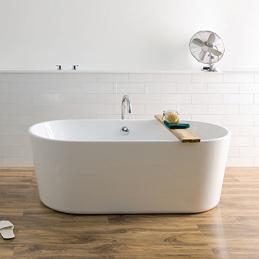 BC Designs Viado 1580mm Freestanding Modern Bath  Profile Large Image