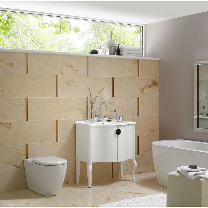 BCT Tiles - 10 Elite Bali Cream Matt Brick Split Face Stone Tiles - 105x305mm - ISC2671 Profile Large Image