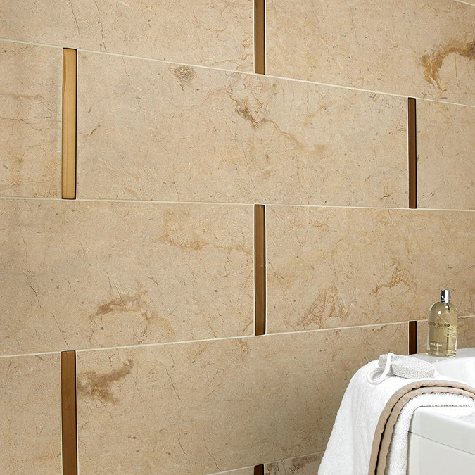 BCT Tiles - 10 Elite Bali Cream Matt Brick Split Face Stone Tiles - 105x305mm - ISC2671 Feature Large Image