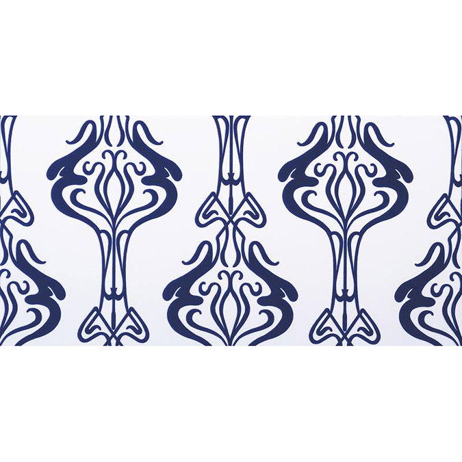 BCT Tiles - 4 Hemingway Design Tiffany Blue Decor Wall Tiles - 248x498mm - HEM00598 Large Image