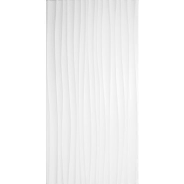 BCT Tiles - 8 Form Wave White Satin Wall Tiles - 248x498mm - BCT18741 Profile Large Image