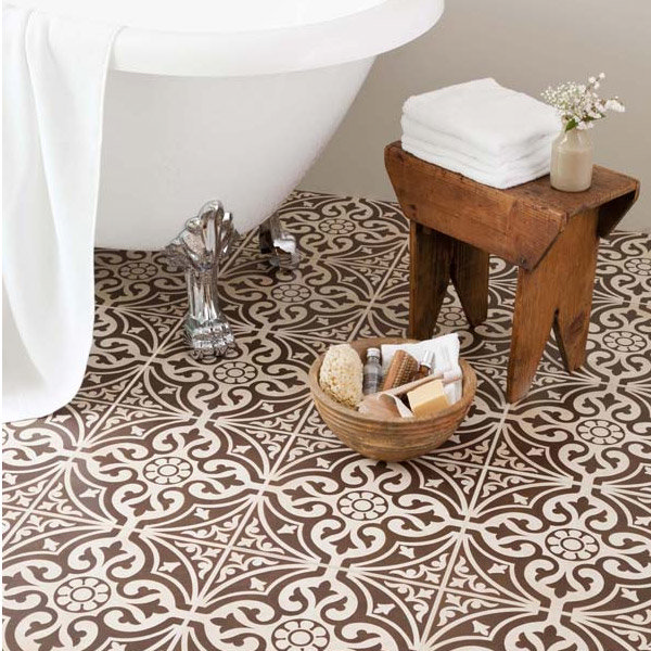 9 Devonstone Brown Feature Floor Tiles - 331x331mm Profile Large Image
