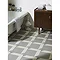 BCT Tiles - 9 Hemingway Design 3D Squares Light Grey Matt Floor Tiles - 331x331mm - HEM00642 Profile Large Image